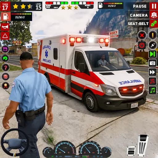 US Ambulance Drive Simulator official Google Play artwork