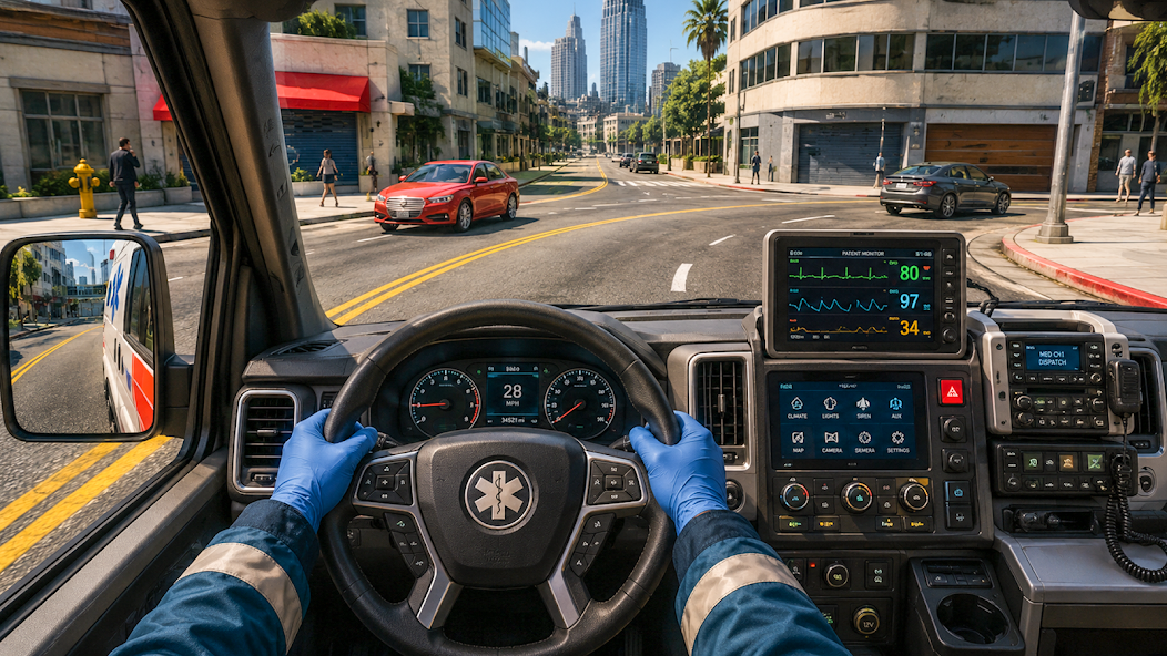 Ambulance Driving Simulator Cover 1