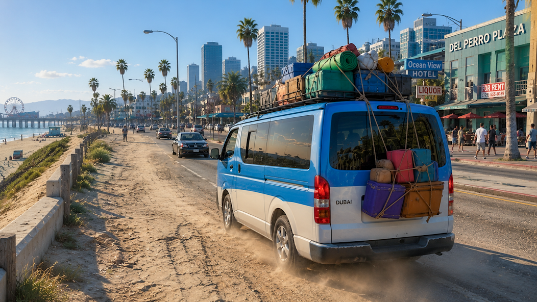 Dubai Van Driving Van Games 3D Cover 2